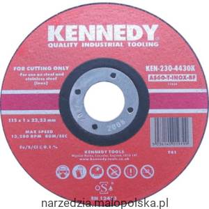 Tarcza typu Inox Cut-Off 115x1x22,23mm AS60 Kennedy KEN2304430K PRO19-20
