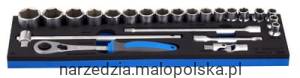 Zestaw narzędzi nasadowych 1/2" na wkładce SOS /23 Unior (621294) 964ECO19