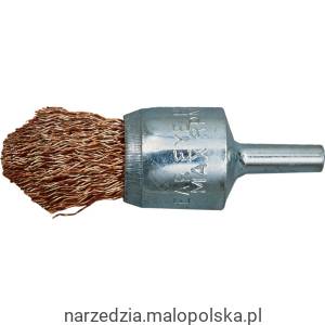 Szczotka druciana 12mm 30SWG pędzlowa mosiądzowana York Abrasives YRK2957980K