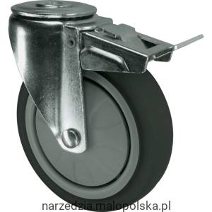 Kółko z hamulcem obrotowe z otworem 125mm gumowe Atlas Workholders ATL9450676K
