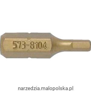 Bit tytanowy 6-kątny 1/4"x3mm x25mm Kennedy KEN5738104K