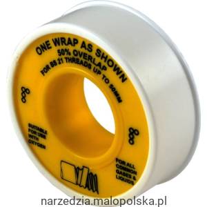 Taśma PTFE gazowa 12mm 5m Kennedy KEN9838000K KEN-983-8000K