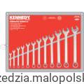 Zestaw kluczy 1/4-1" AF płasko-oczkowych calowych 12szt. satynowane polerowana główka KEN5822930K KEN-582-2930K