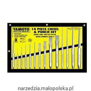 Zestaw przecinaków i punktaków ze stali wandowej 14szt. Yamoto YMT5059010K