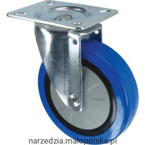 Kółko obrotowe z blaszką mocującą 100mm BLUE gumowe Atlas Workholders ATL9450564K