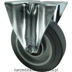 Kółko stałe z blaszką mocującą 80mm GREY gumowe Atlas Workholders ATL9451506K