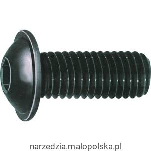 Śruba M4x16 imbusowa łeb kulisty din7380 10.9 100szt. Qualfast QFT6043013P MTM