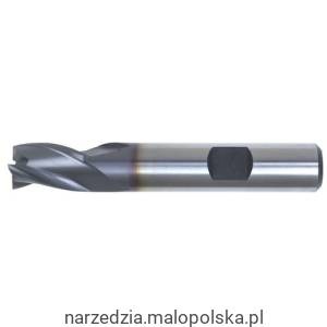 Frez trzpieniowy 4mm HSS-Co 8% TiCN chwyt Weldon 3 ostrza kobaltowy SwissTech SWT1630534A