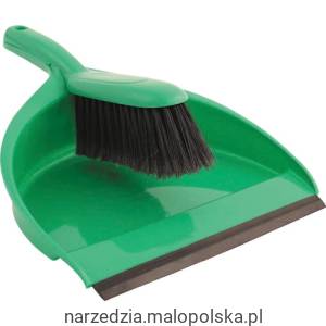 Plastikowa szufelka ze szczotką zielona Cotswold COT9075610K