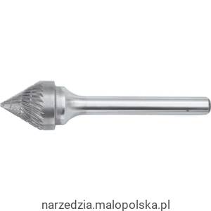 Pilnik obrotowy 9,5mm x8mm węglikowy stożkowy 60 stopni York Abrasives YRK2108649K